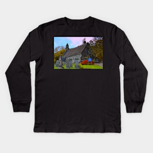 Rob Roy MacGregor's Church and Graveyard in Balquhidder Kids Long Sleeve T-Shirt